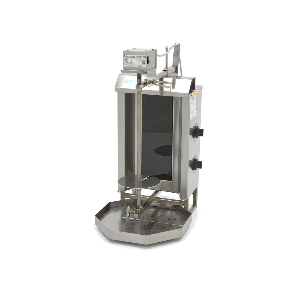 Grill per Kebab - Professionale - 2 Resistenze - 20kg Carne - Elettrico