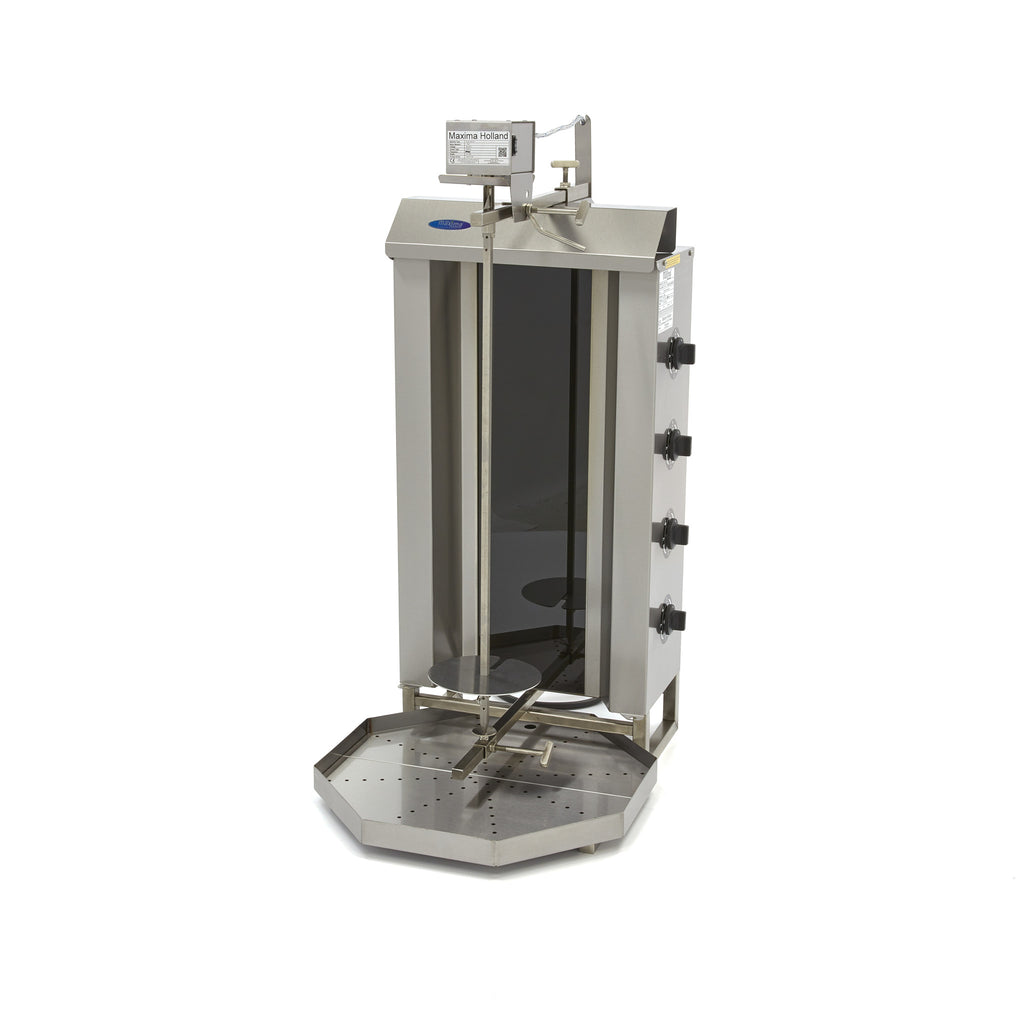 Kebabgrill - Professionell - 4 Brenner - 50 kg Fleisch - Elektrisch