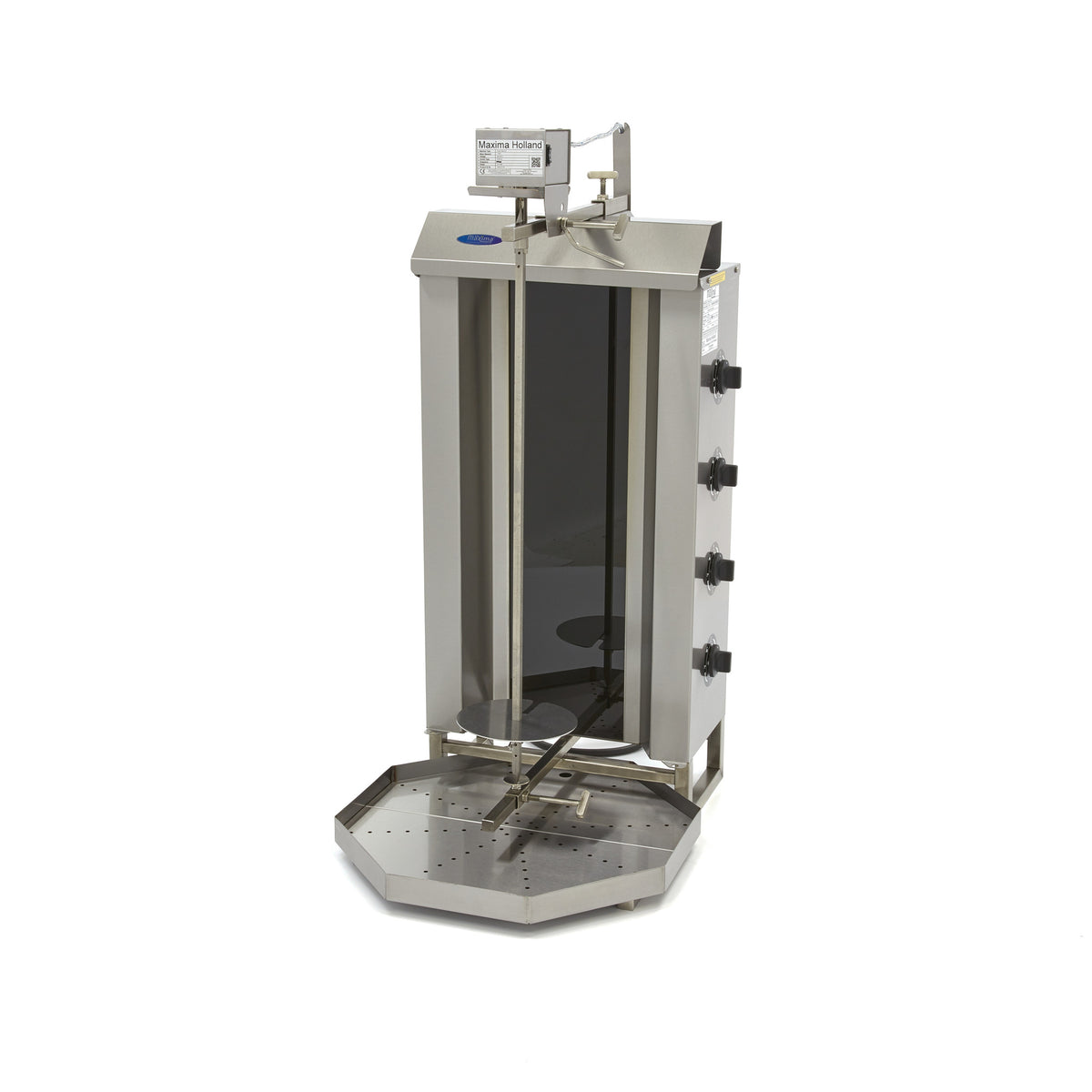 Kebabgrill - Professionell - 4 Brenner - 50 kg Fleisch - Elektrisch