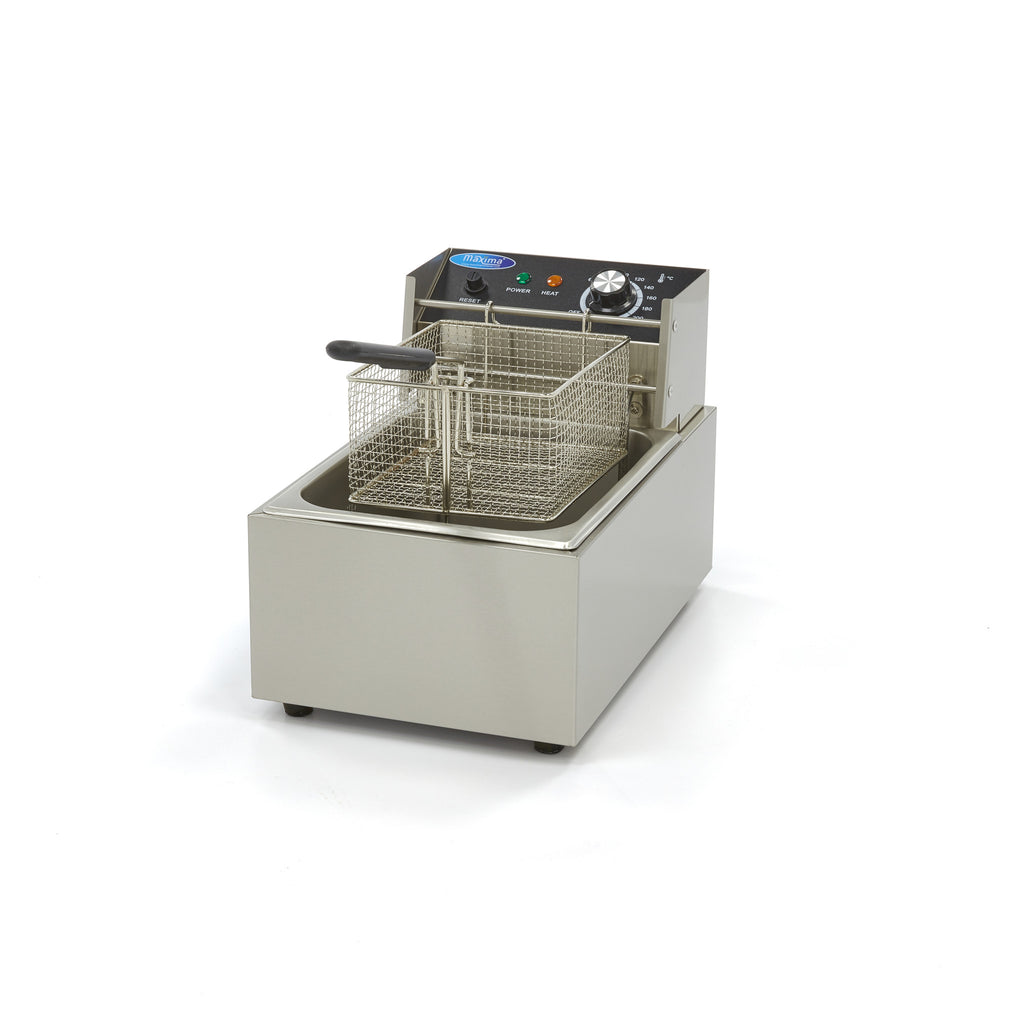 Fritteuse - Professionell - 6L - 1 Korb - bis zu 1,2kg Pommes frites