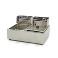 Friggitrice - Professionale - 2 x 6L - 2 Cestelli - fino a 2,4kg di Patatine Fritte