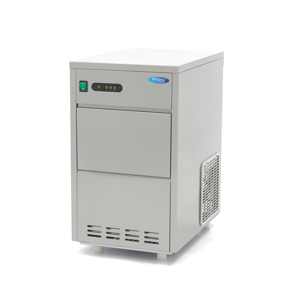 Máquina de Hielo - Profesional - 24kg/día - Cubitos de Hielo Huecos - Refrigerado por Agua