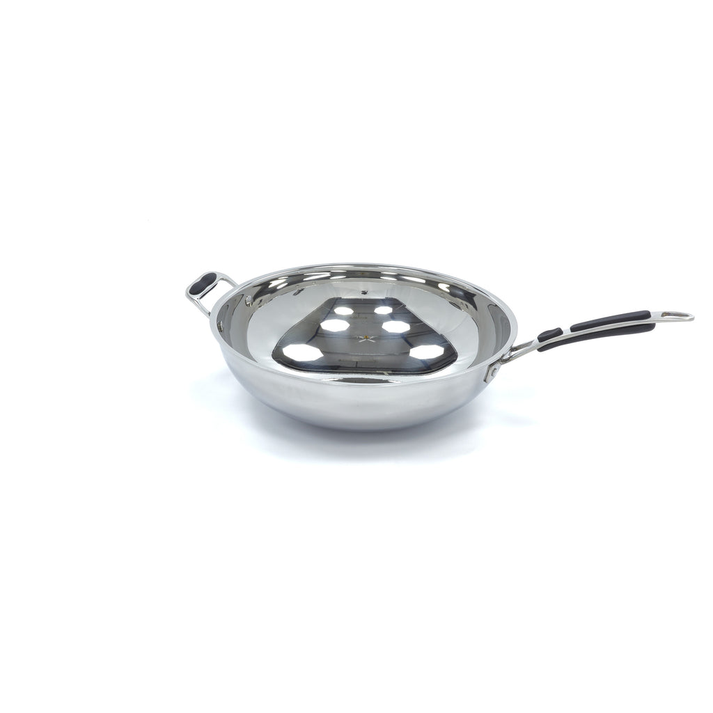 Padella Wok - Professionale - Ø36cm - Acciaio Inox - Induzione