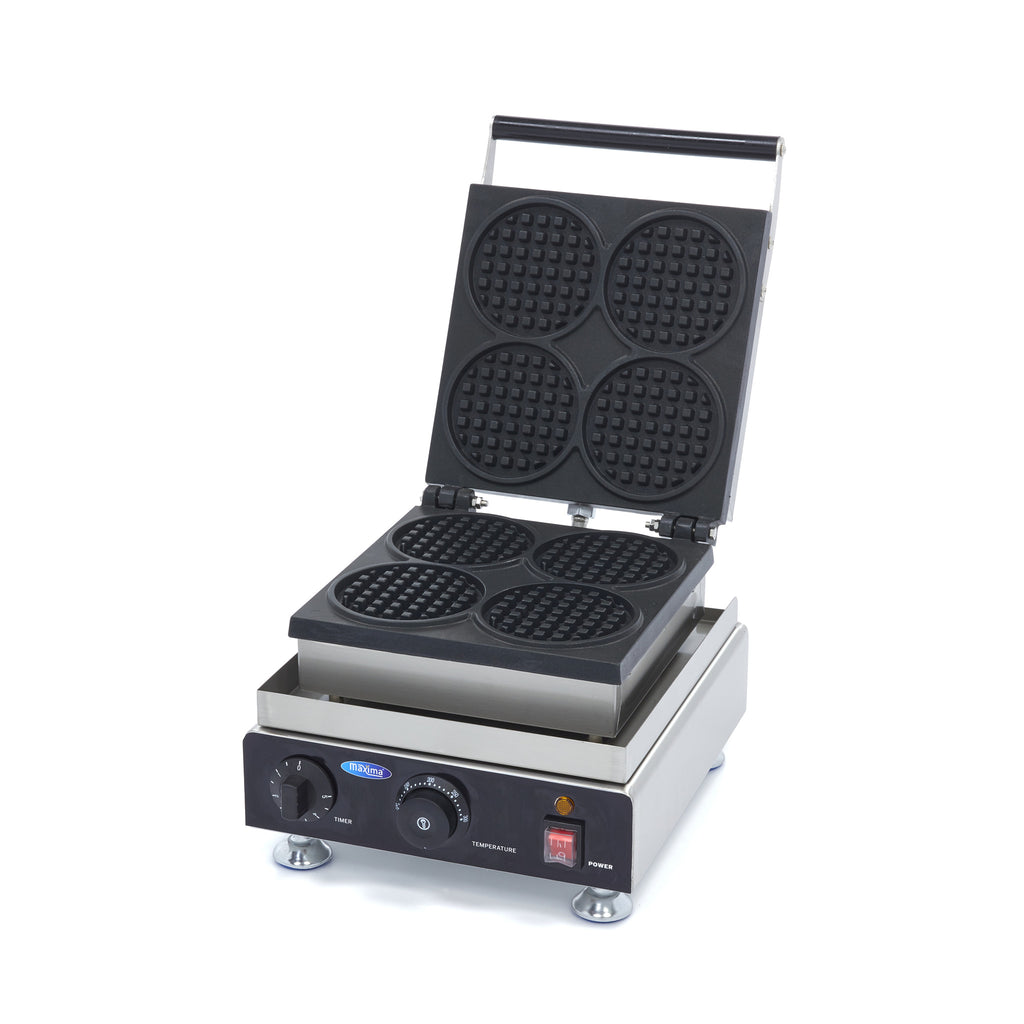 Waffeleisen - Professionell - 4 Waffeln - Mini Rund