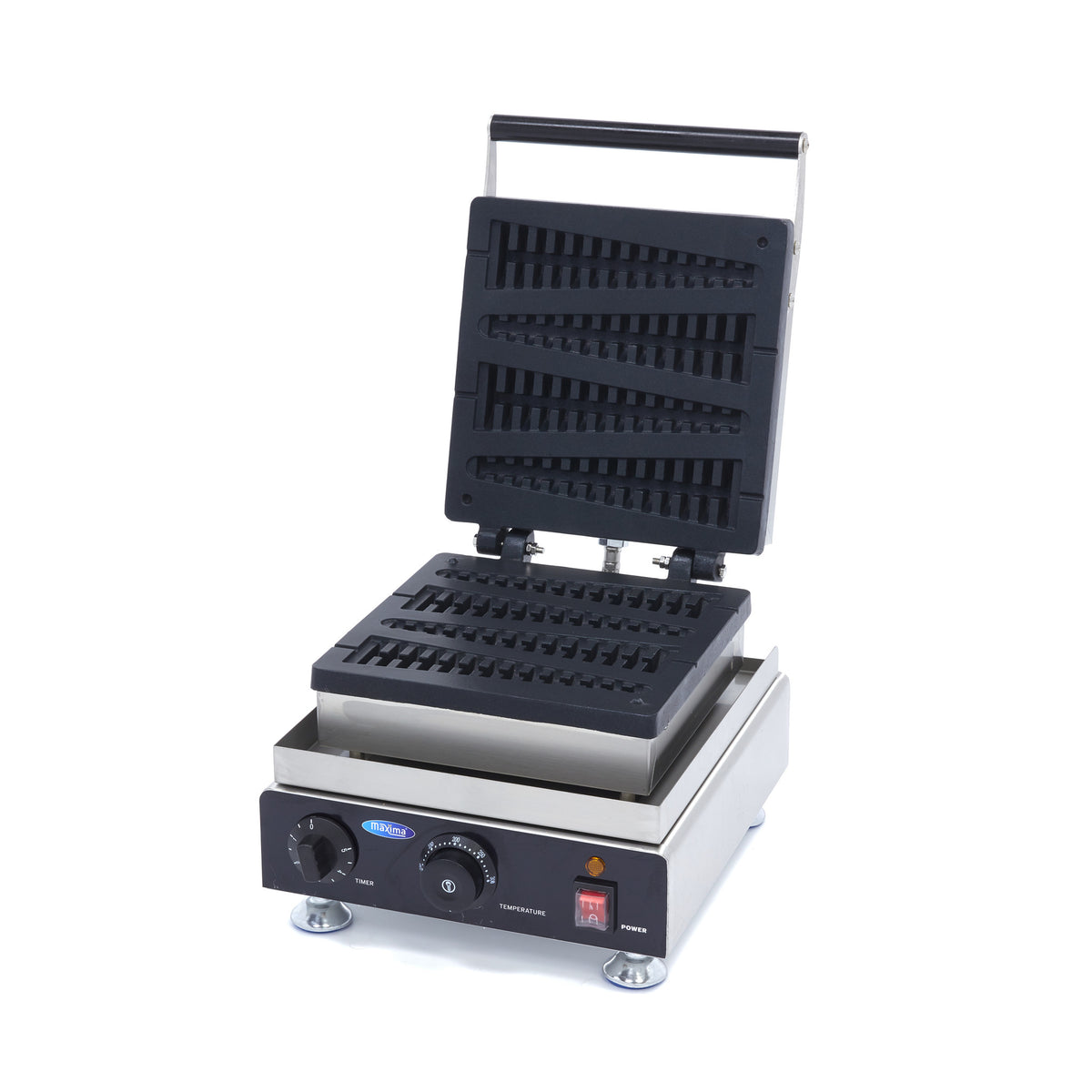 Máquina de waffles - Profissional - 4 chupa-chupas - Em forma de pinheiro