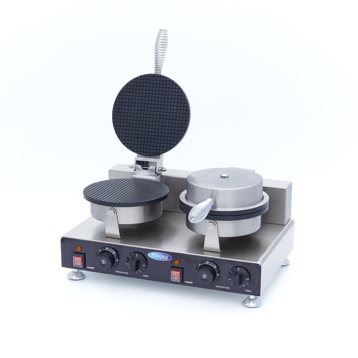 Piastra doppia per coni gelato - Professionale - 2 piastre