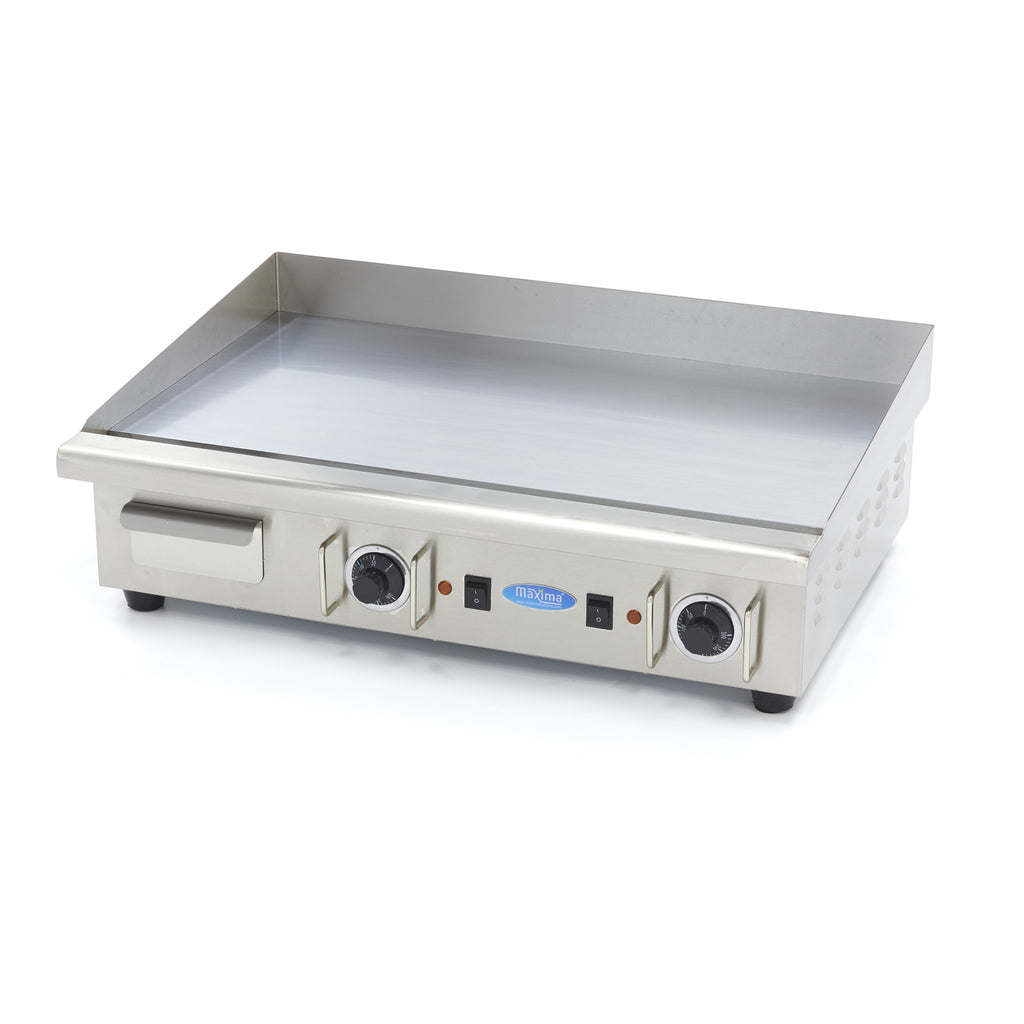 Plancha - Profesional - Cromo Liso - 73cm - incl Bandeja de Goteo - 400V