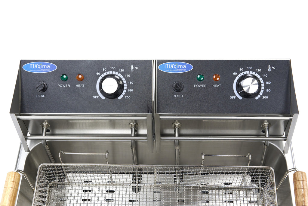 Friggitrice - Professionale - 15L - 1 cestello - fino a 3kg di patatine fritte