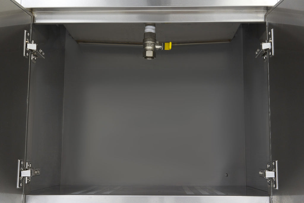 Fritteuse - Professionell - 30L - 1 Korb - mit Ablasshahn und Unterbau