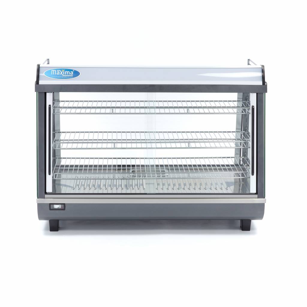 Beheizte Speisevitrine - Professionell - 136L - 91,5cm - 3 Böden