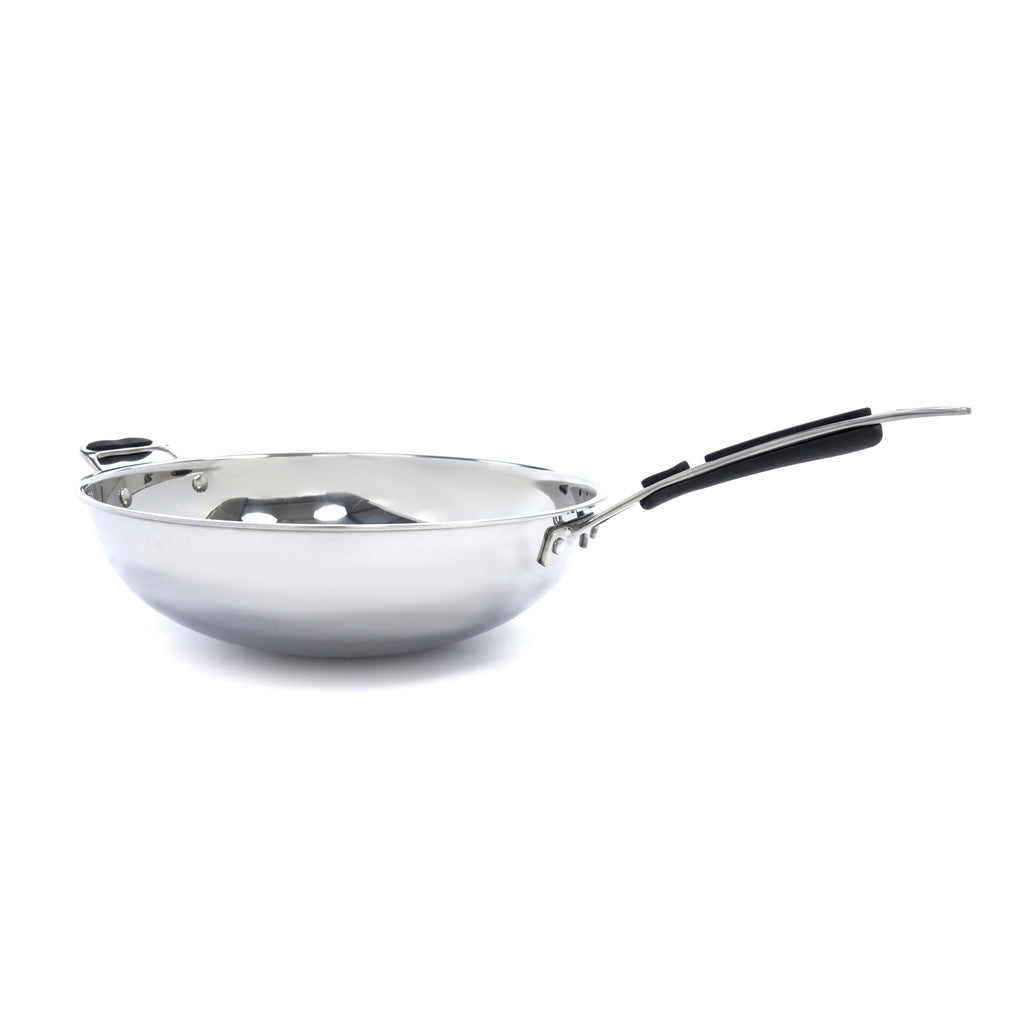 Padella Wok - Professionale - Ø36cm - Acciaio Inox - Induzione