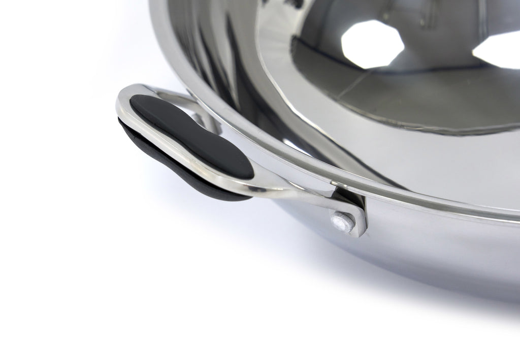 Padella Wok - Professionale - Ø36cm - Acciaio Inox - Induzione