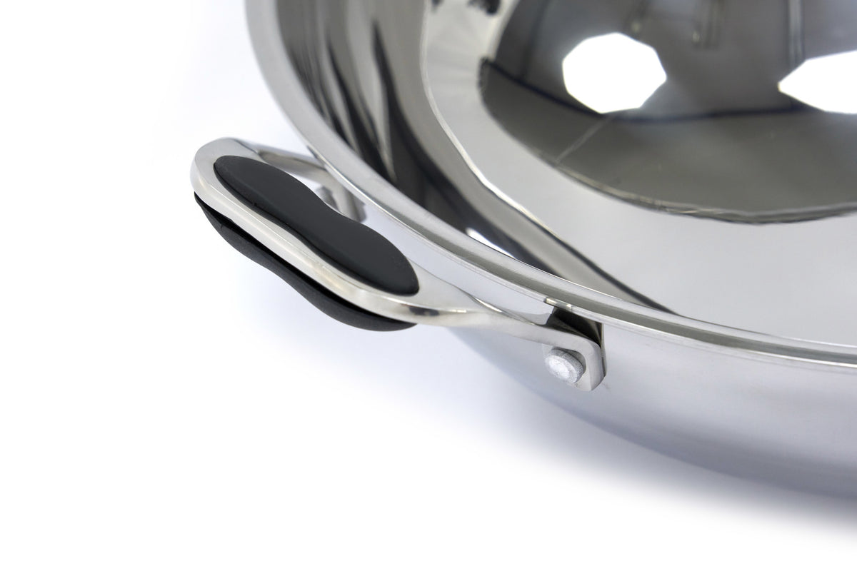 Padella Wok - Professionale - Ø36cm - Acciaio Inox - Induzione