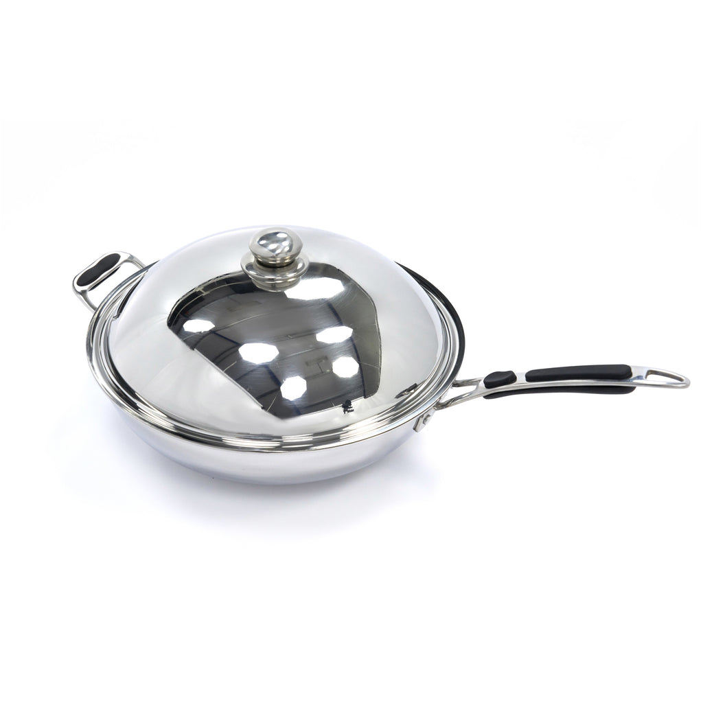 Padella Wok - Professionale - Ø36cm - Acciaio Inox - Induzione