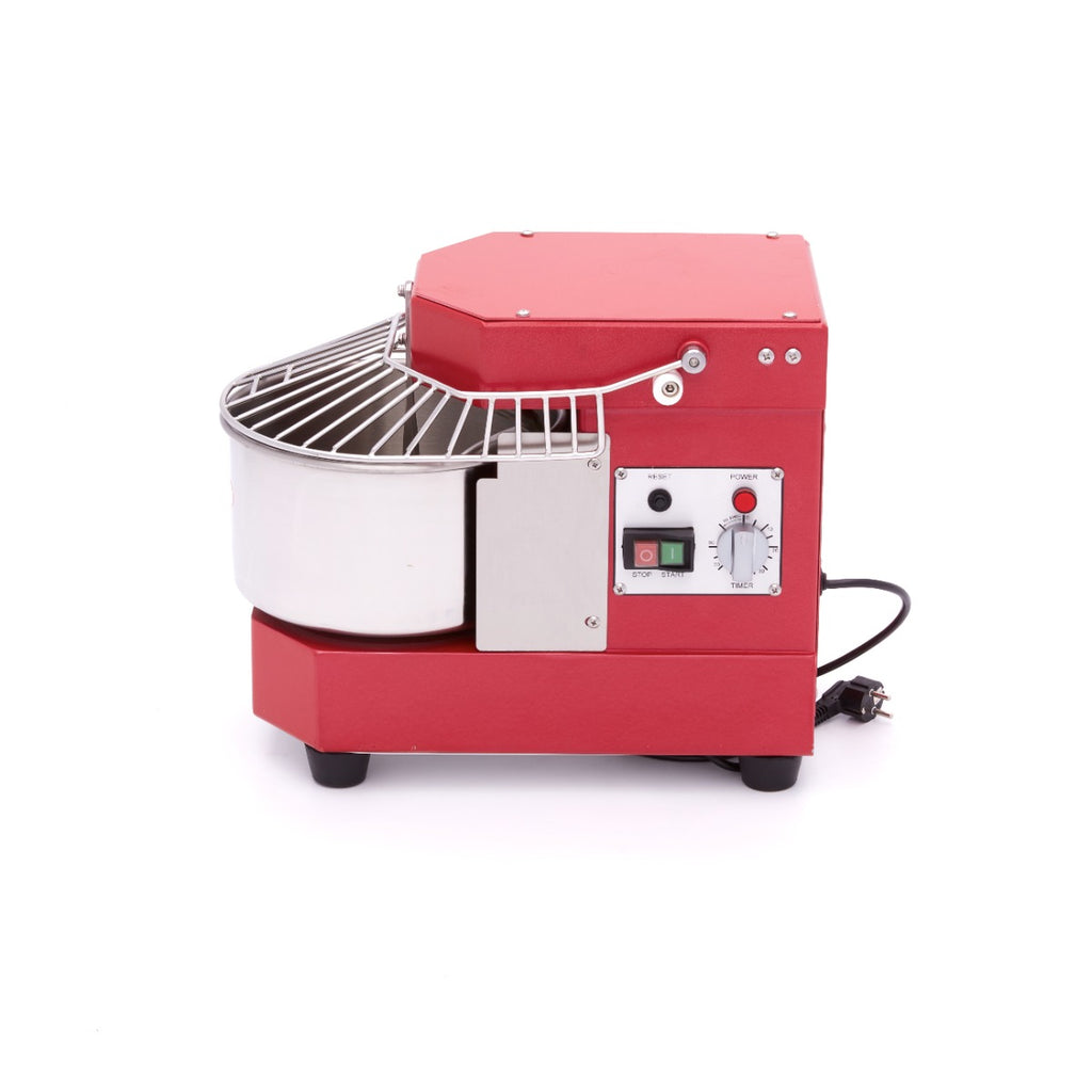 Impastatrice a spirale - Professionale - 8L - 4,5kg di impasto - rosso lampone