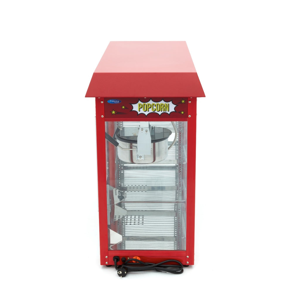 Máquina de palomitas - Profesional - 150gr - con vitrina de calentamiento
