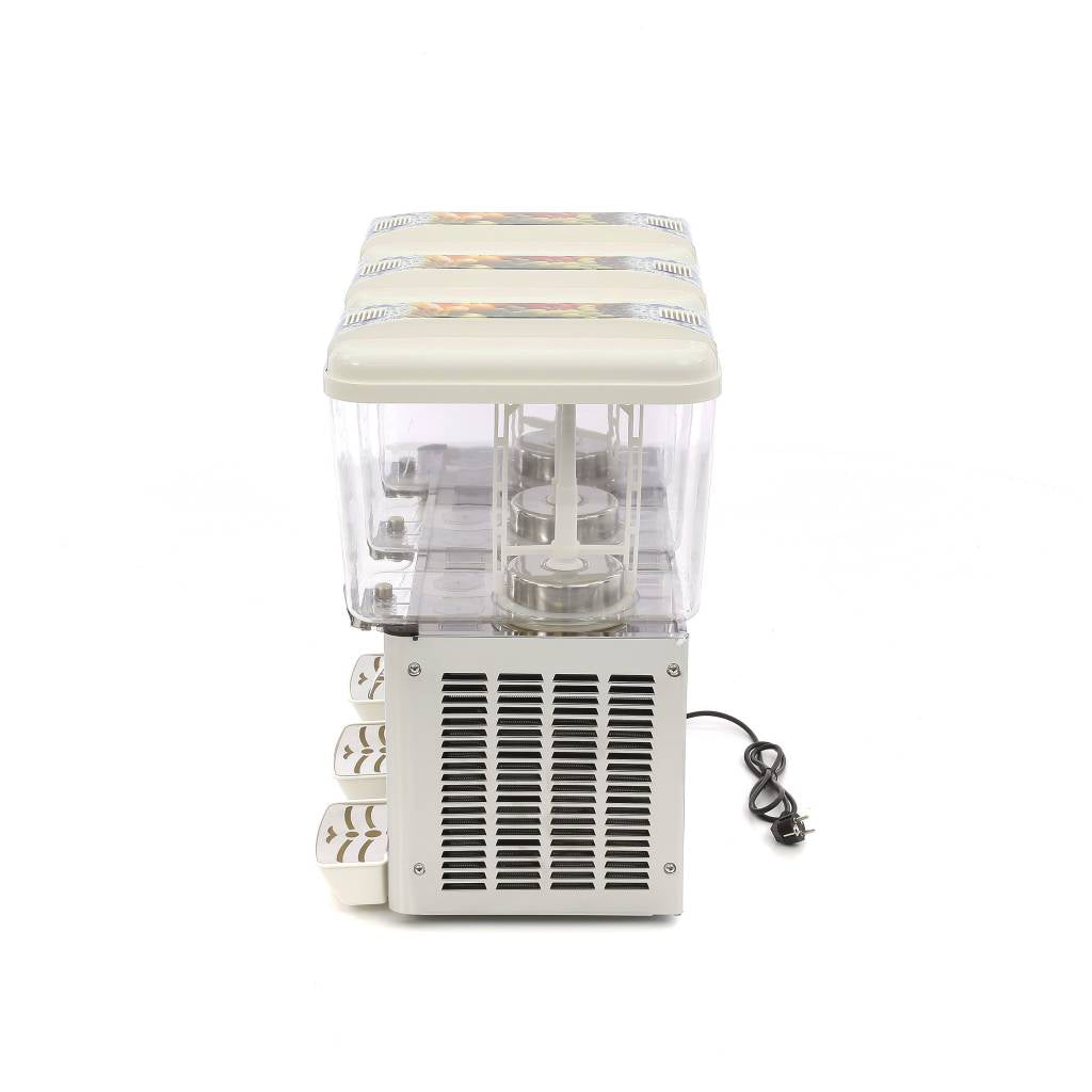 Dispensador de Bebidas - Profesional - 3 x 18L - Eléctrico - incl Mecanismo De Agitación