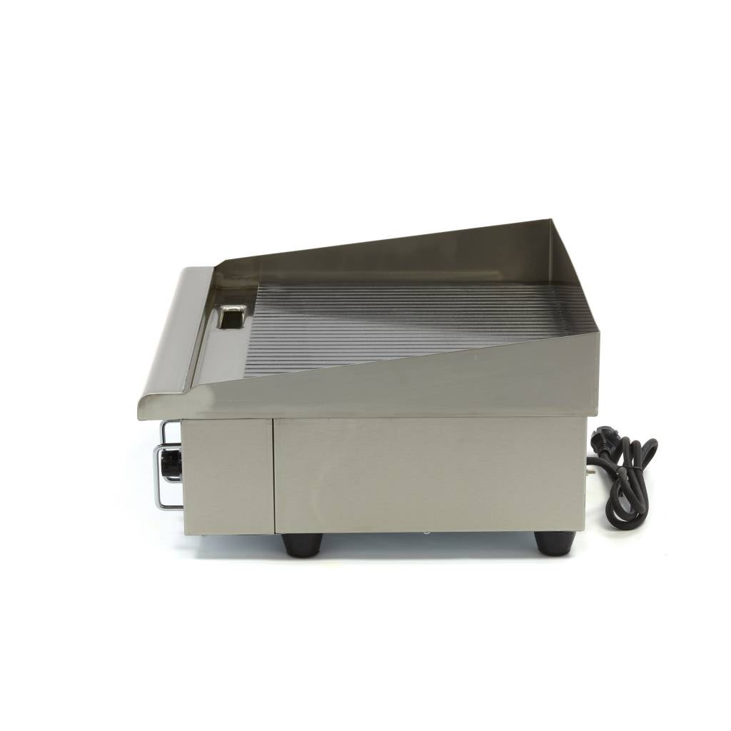 Grillplatte - Professionell - geriffelt - 55cm - inkl. Auffangschale