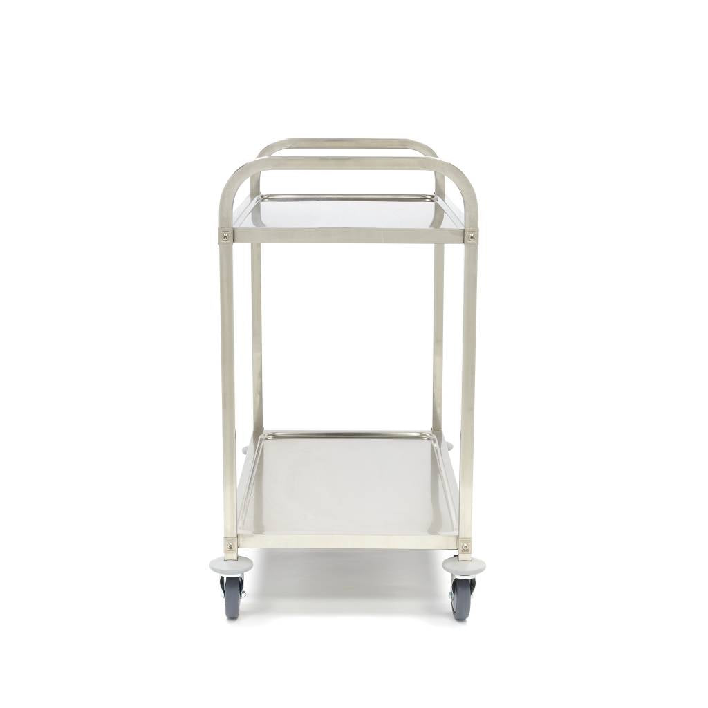 Edelstahl-Servierwagen - Professionell - 2 Ablagen