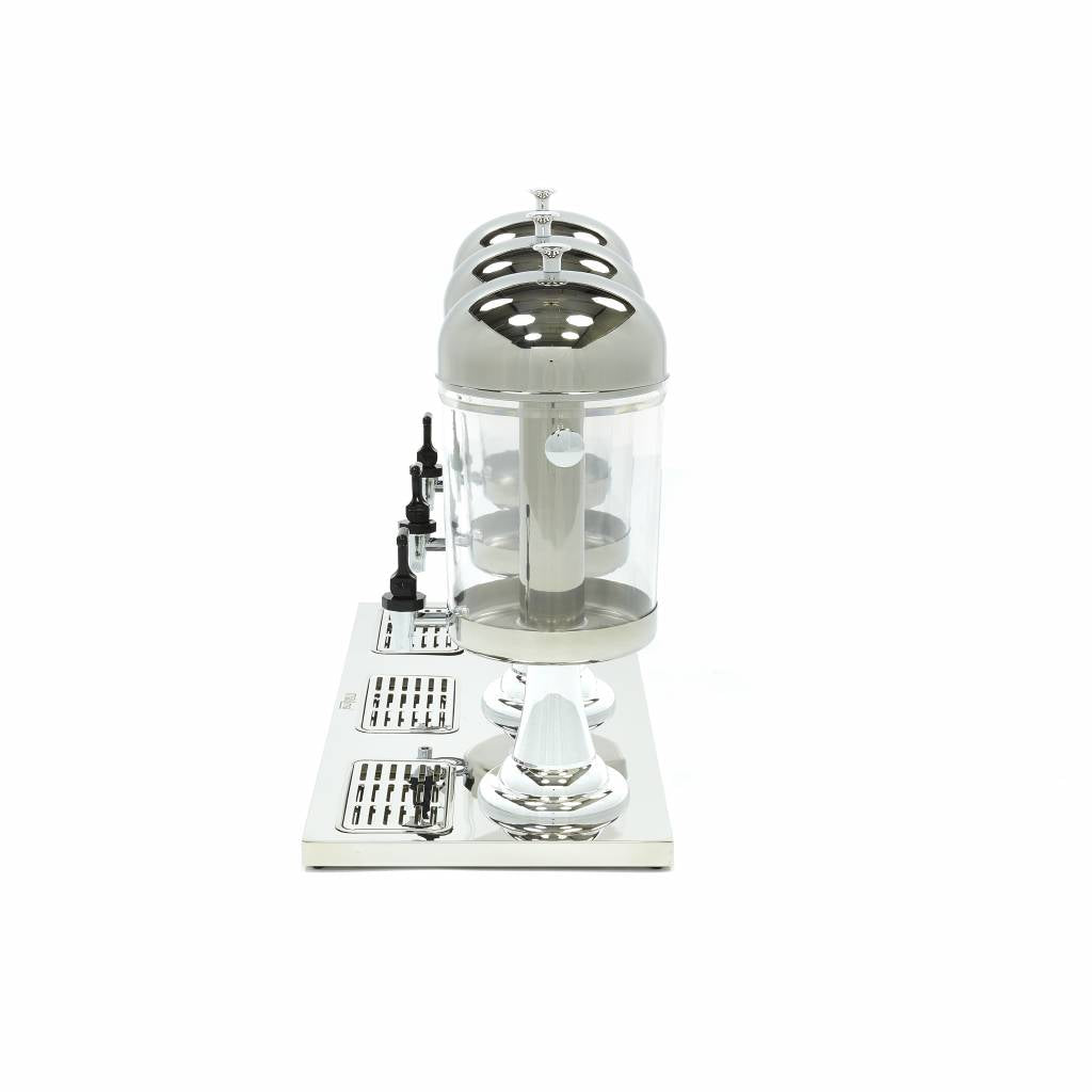 Dispensador de Bebidas - Profesional - 3 x 8L - Tubo Central de Refrigeración - Funciona Sin Corriente