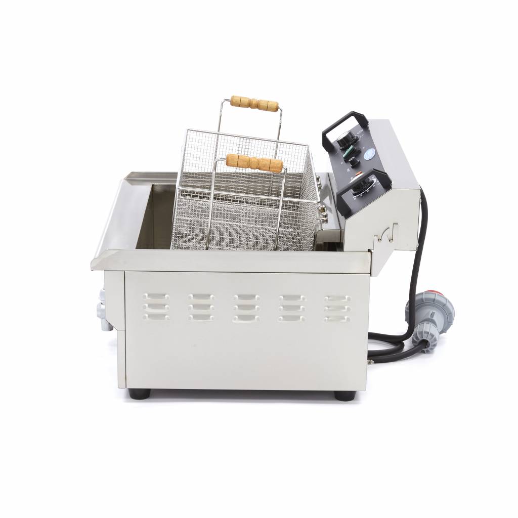 Freidora - Profesional - 30L - 1 Cesta - con Grifo de Vaciado