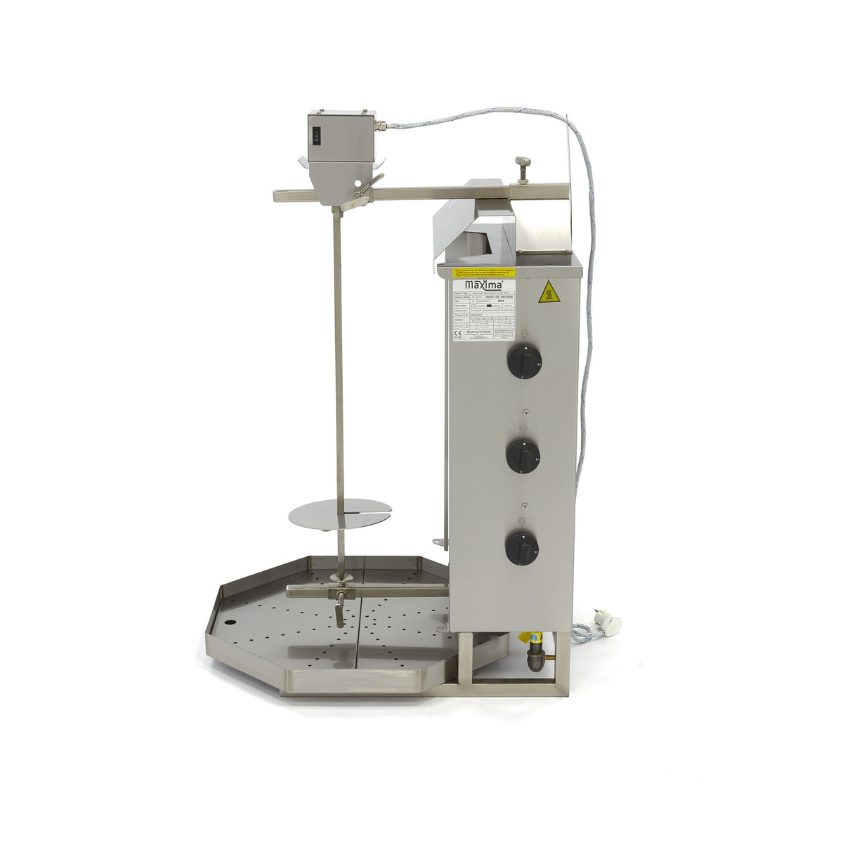 Kebabgrill - Professionell - 3 Brenner - 30 kg Fleisch - Gas