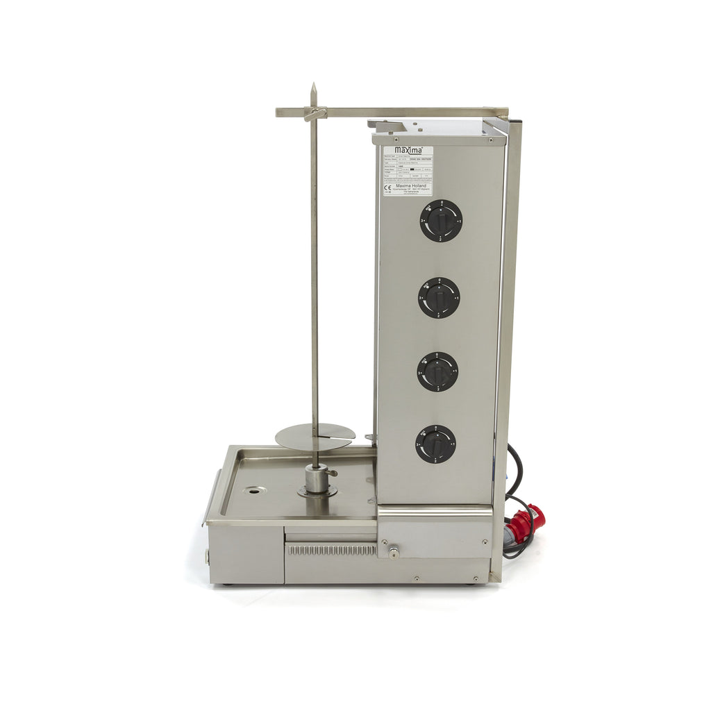 Kebab Grill - Profesional - 4 Quemadores - 70kg Carne - Eléctrico