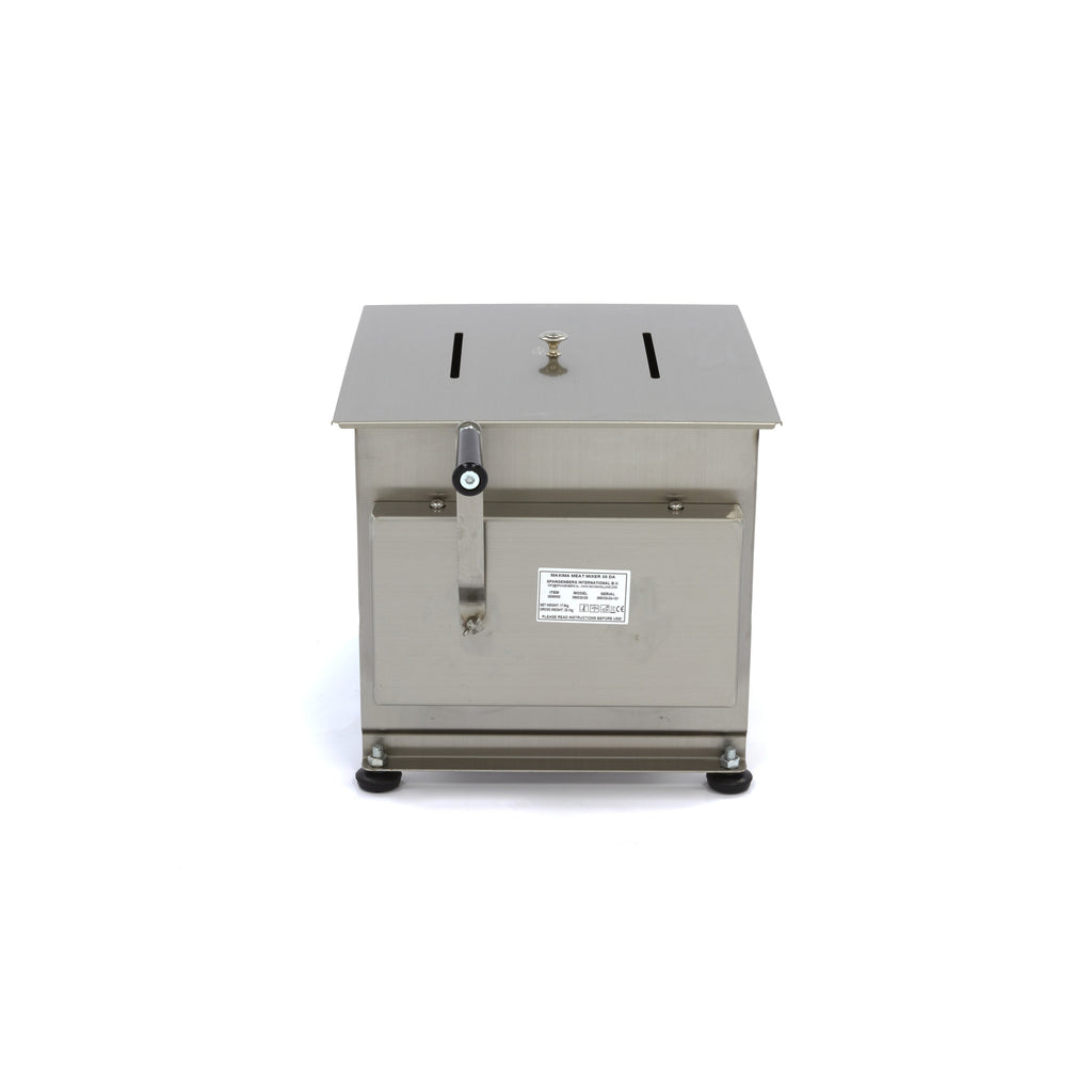 Mezclador de Carne - Profesional - 30L - 25kg Carne - Eje Doble - Manual