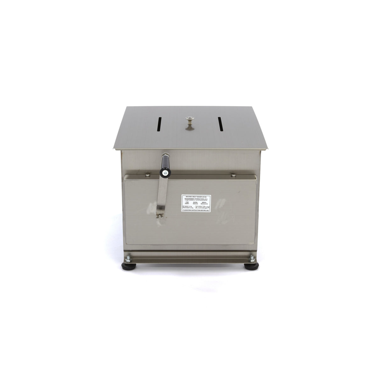 Misturador de Carne - Profissional - 40L - 35kg Carne - Eixo Duplo - Manual