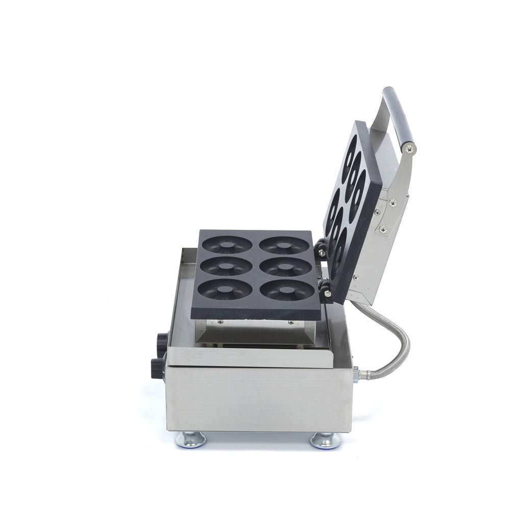 Donut-Maschine - Professionell - 6 Donuts - Ø8cm - mit integriertem Timer
