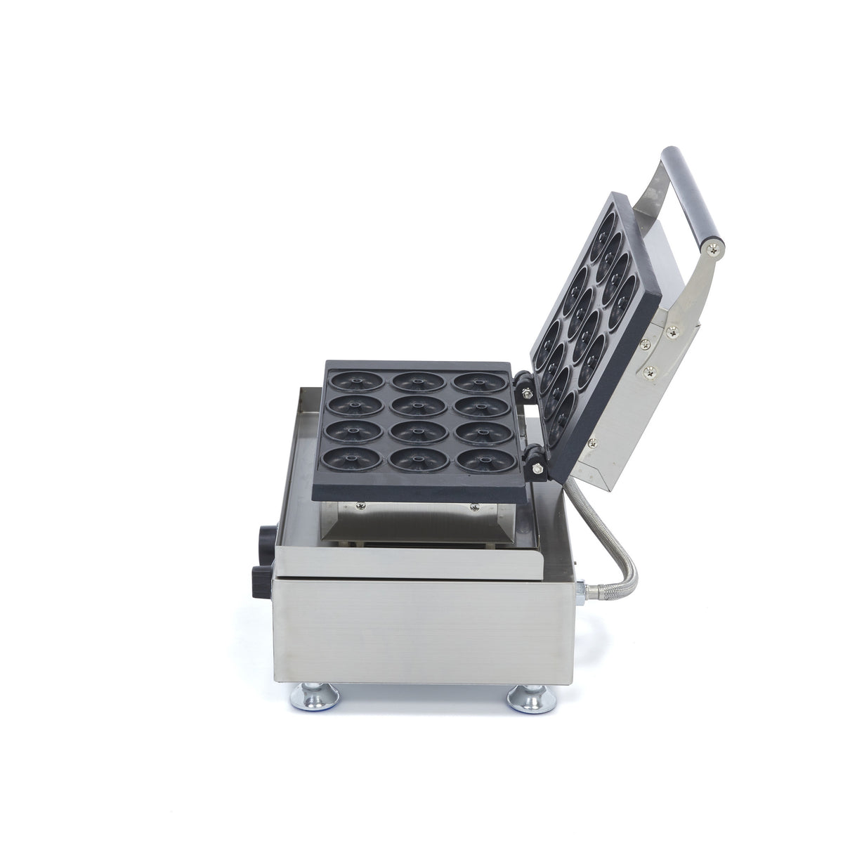 Mini-Donut-Maschine - Professionell - 12 Mini-Donuts - Ø5cm - mit integriertem Timer