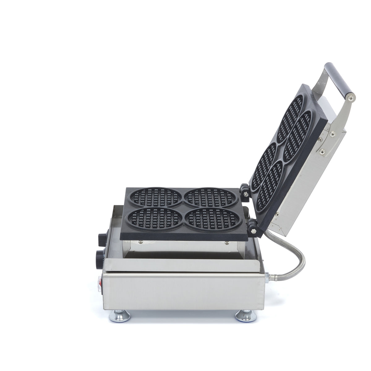 Waffeleisen - Professionell - 4 Waffeln - Mini Rund