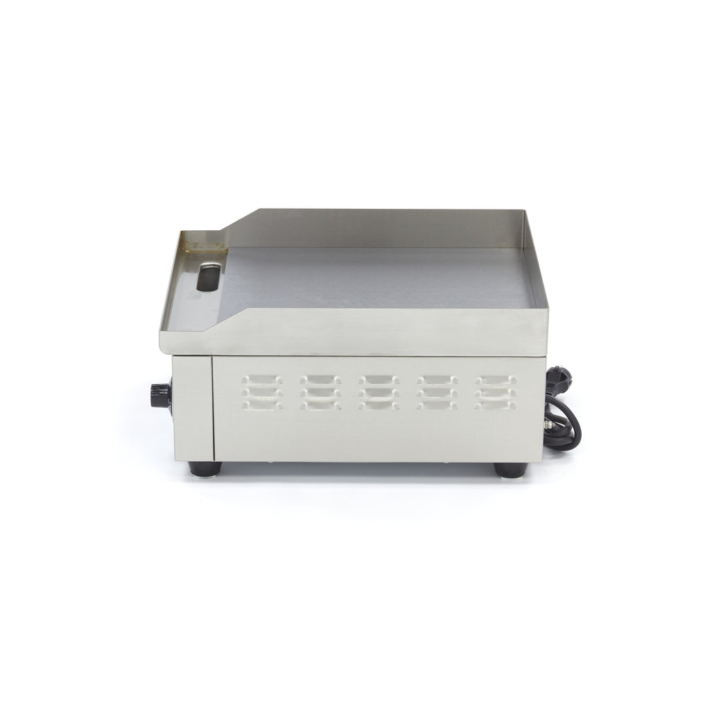Grillplatte - Professionell - Glatt - 36cm - inkl. Fettauffangschale