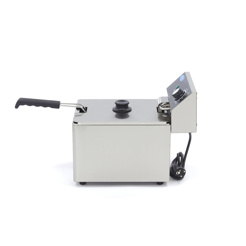 Fritteuse - Professionell - 8L - 1 Korb - bis zu 1,4kg Pommes frites