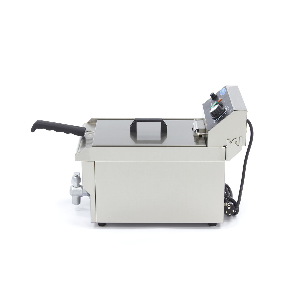 Friggitrice - Professionale - 10L - 1 cestello - con rubinetto di scarico