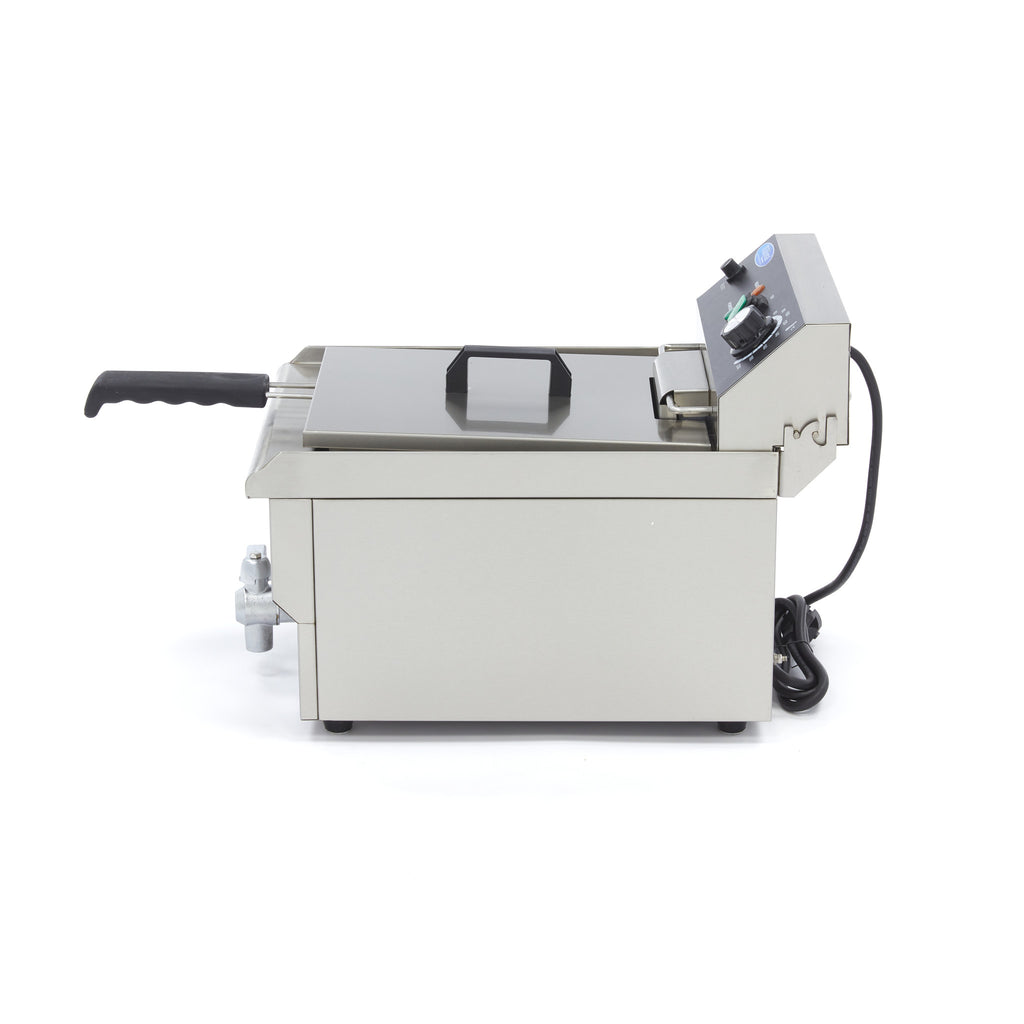 Friggitrice - Professionale - 13L - 1 cestello - con rubinetto di scarico