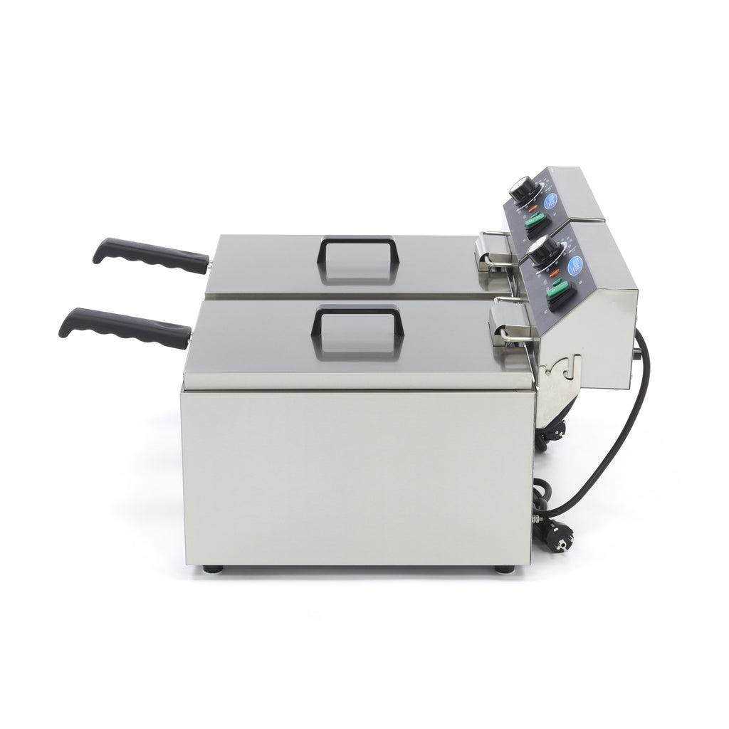 Friteuse - Professioneel - 2 x 11L - 2 manden - tot 2,8kg friet