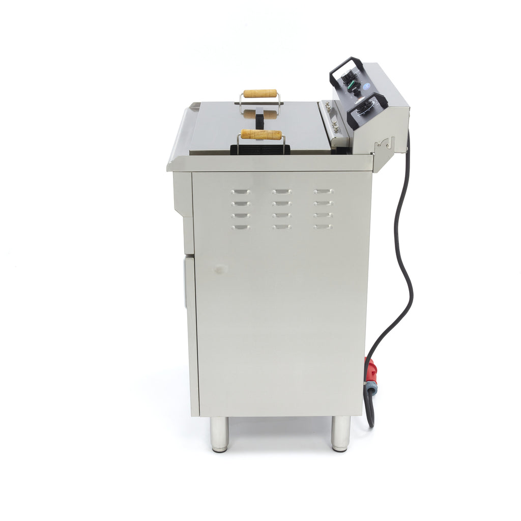 Freidora - Profesional - 35L - 1 Cesta - con Grifo de Vaciado - 400V