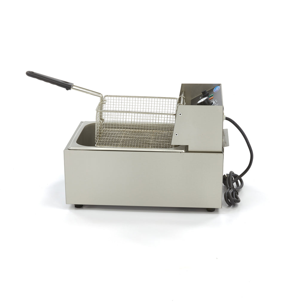 Fritteuse - Professionell - 6L - 1 Korb - bis zu 1,2kg Pommes frites