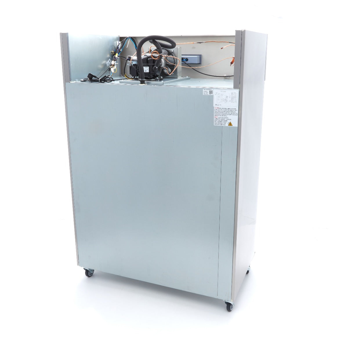 Congelador - Profissional - 1200L - 6 prateleiras reguláveis (2/1 GN) - aço inoxidável - com portas de vidro