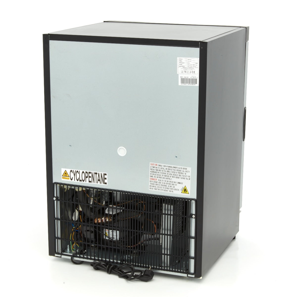 Congelador - Profissional - 200L - preto - com porta de vidro