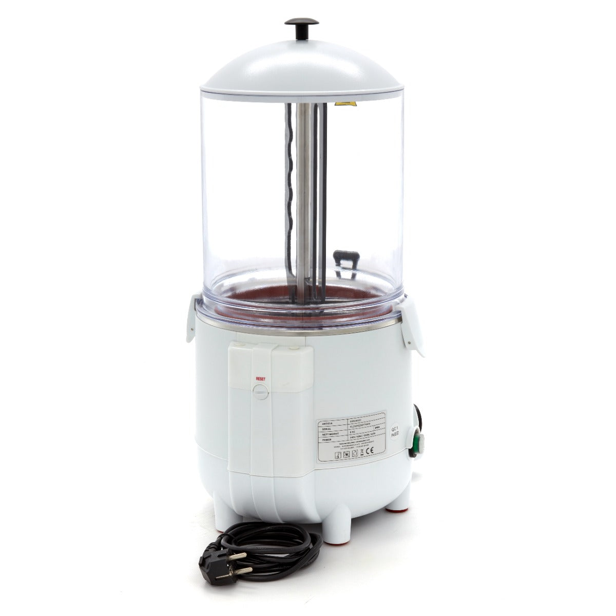 Dispensador de Chocolate Caliente - Profesional - 10L - Blanco
