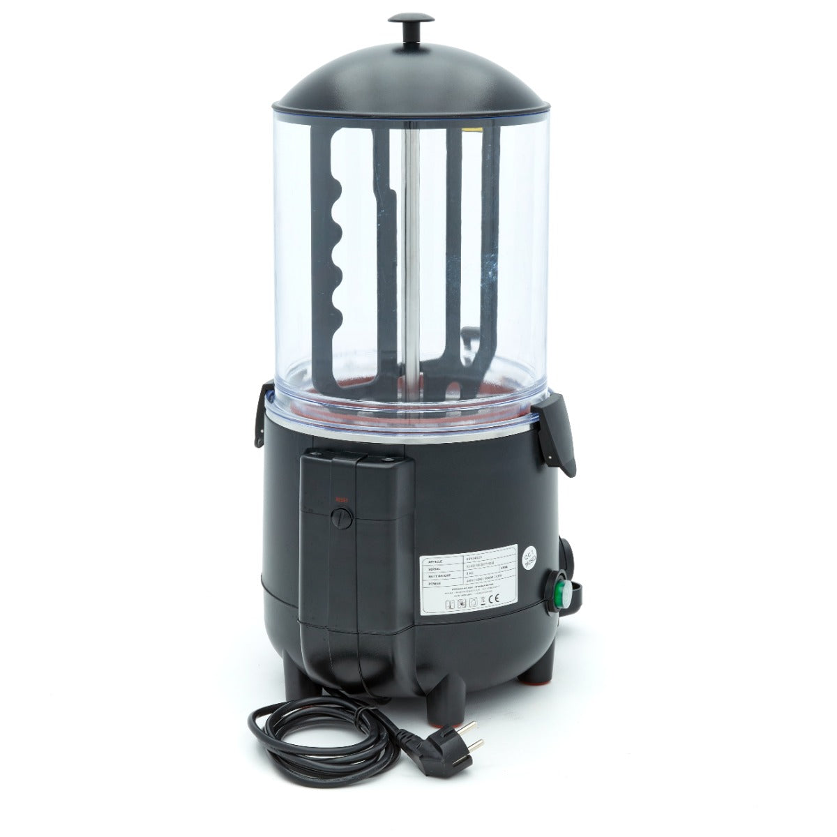 Dispensador de Chocolate Caliente - Profesional - 10L - Negro