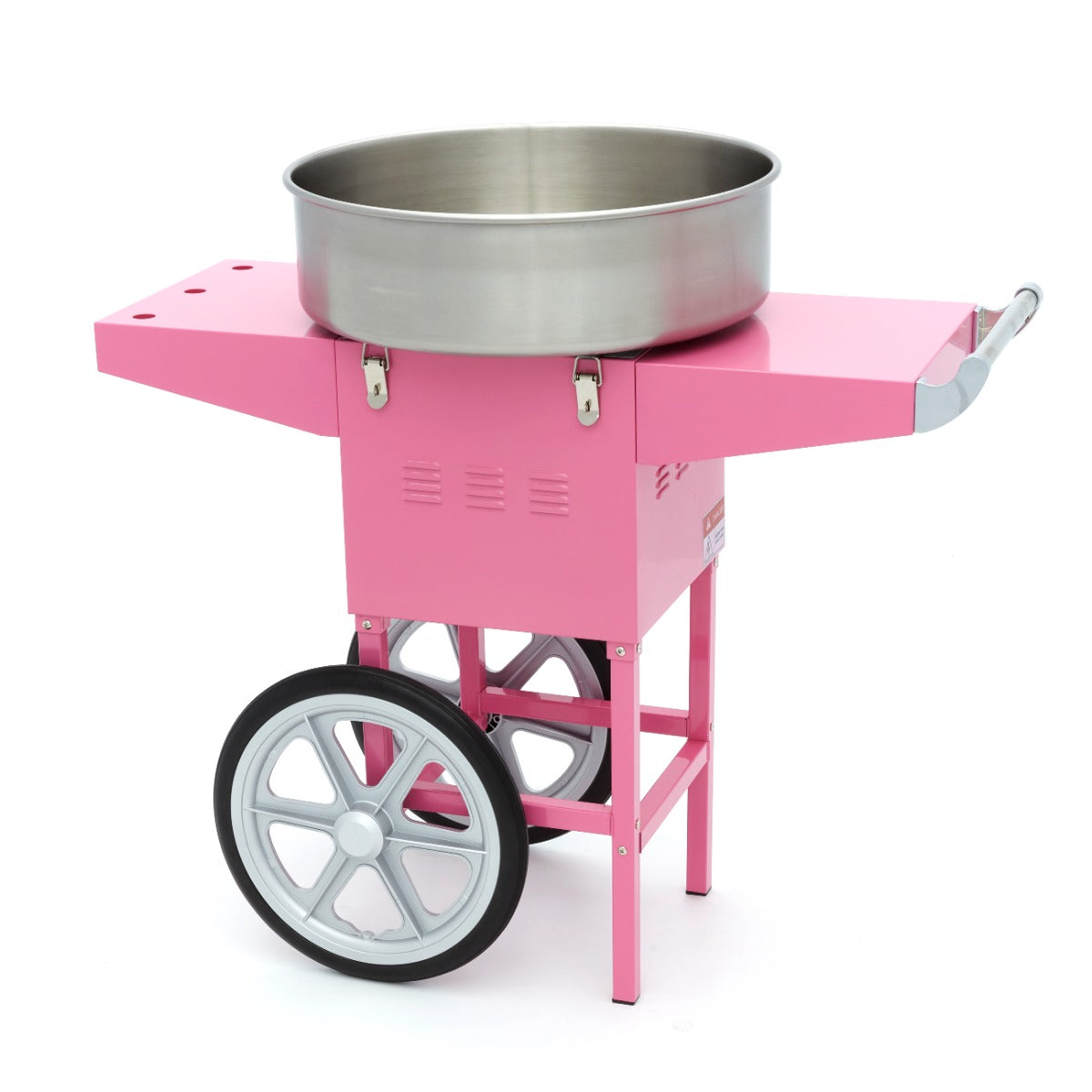 Zuckerwattemaschine - Professionell - Ø 52 cm - Rosa - Wagen