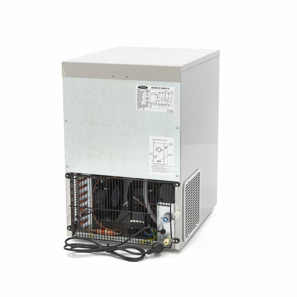 Máquina de Hielo - Profesional - 45kg/día - Cubitos de Hielo Huecos - Refrigerado por Aire