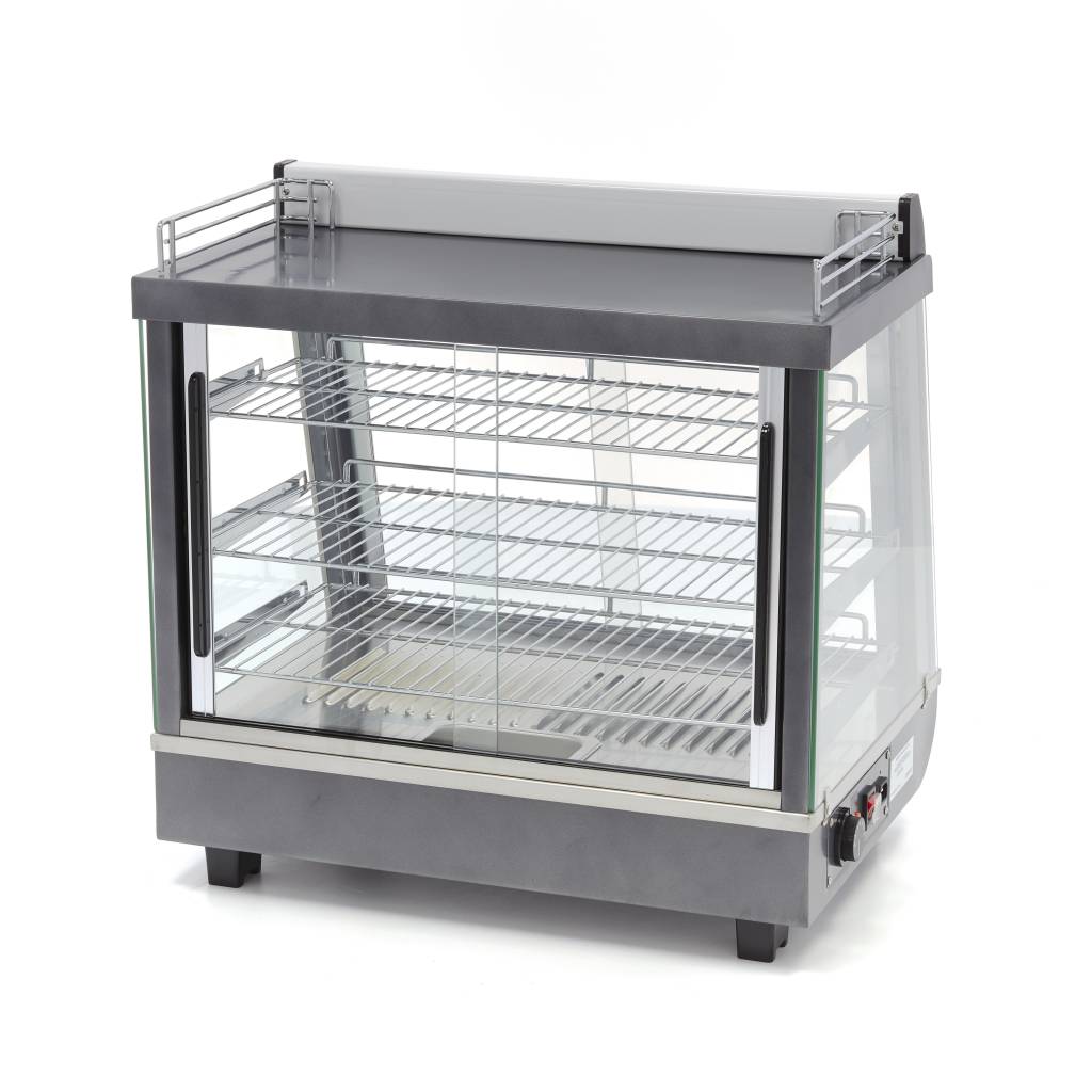 Expositor de Alimentos Calentado - Profesional - 96L - 67,5cm - 3 Estantes