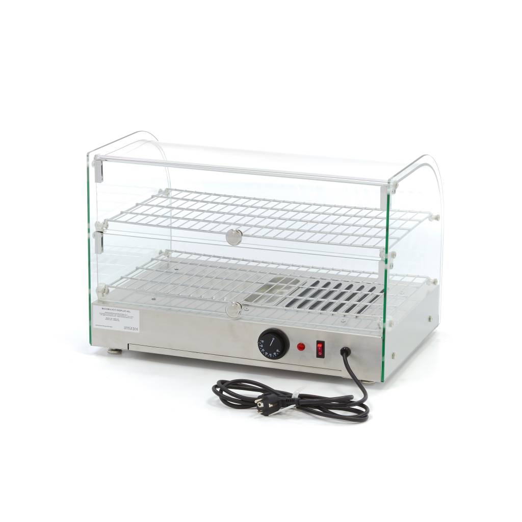 Expositor de Alimentos Calentado - Profesional - 45L - 55cm - 2 Estantes