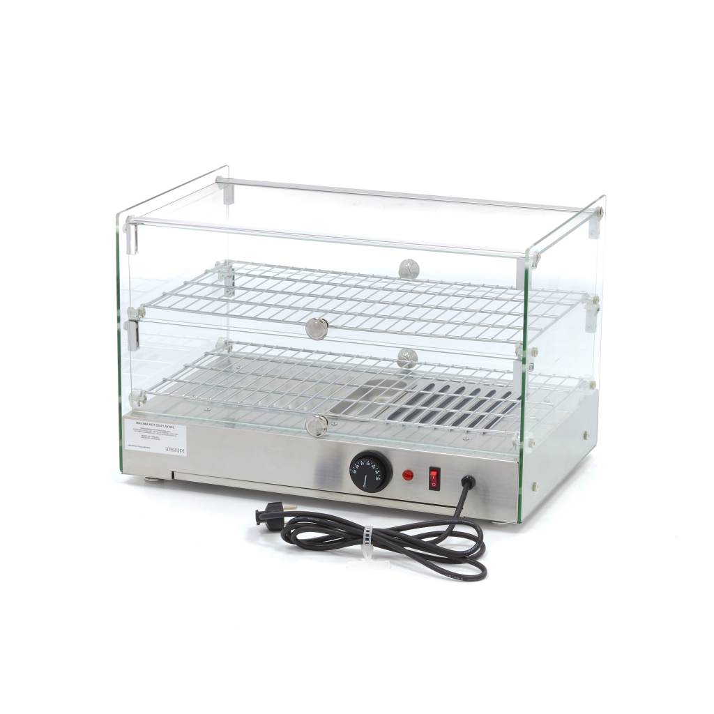 Expositor de Alimentos Calentado - Profesional - 50L - 55cm - 2 Estantes