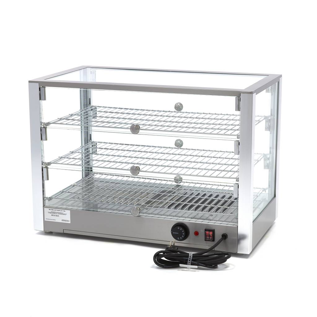 Beheizte Speisevitrine - Professionell - 115L - 70cm - 3 Böden