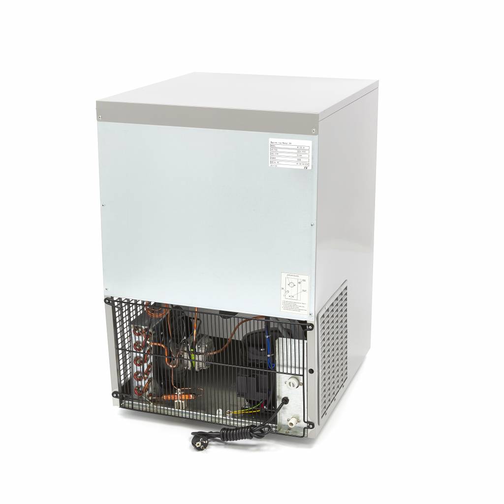 Máquina de Hielo - Profesional - 28kg/día - Cubitos de Hielo Huecos - Refrigerado por Aire